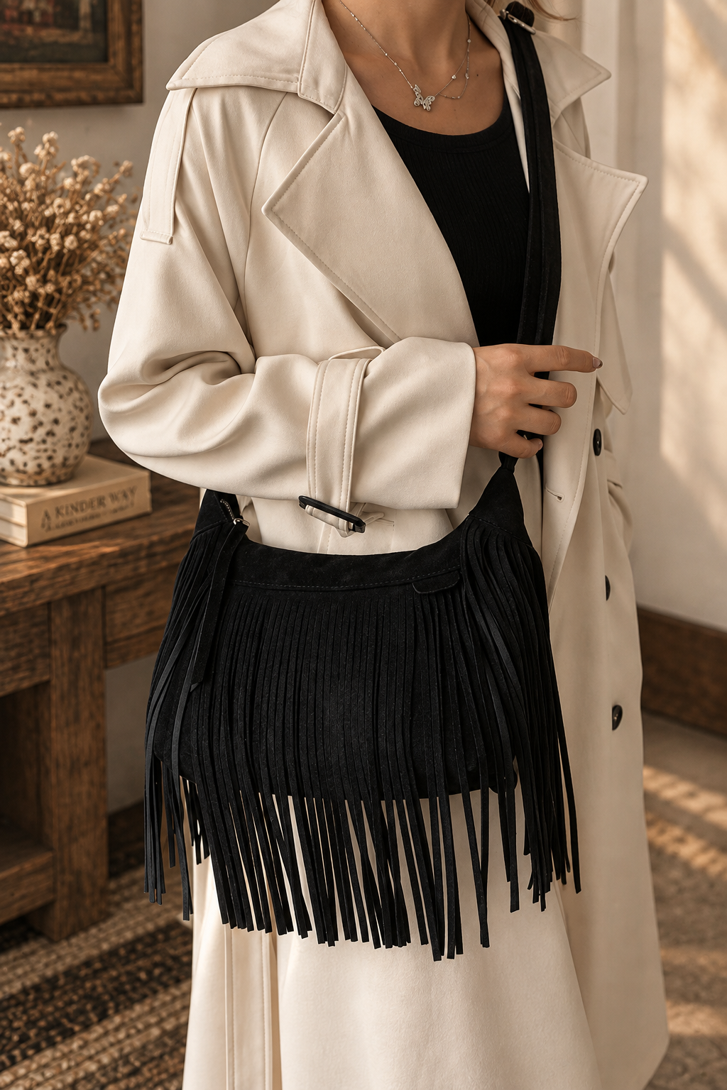 The County Line Fringe Bag