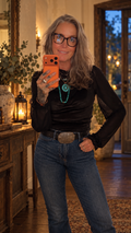 Midnight Whisper Velvet & Lace Blouse