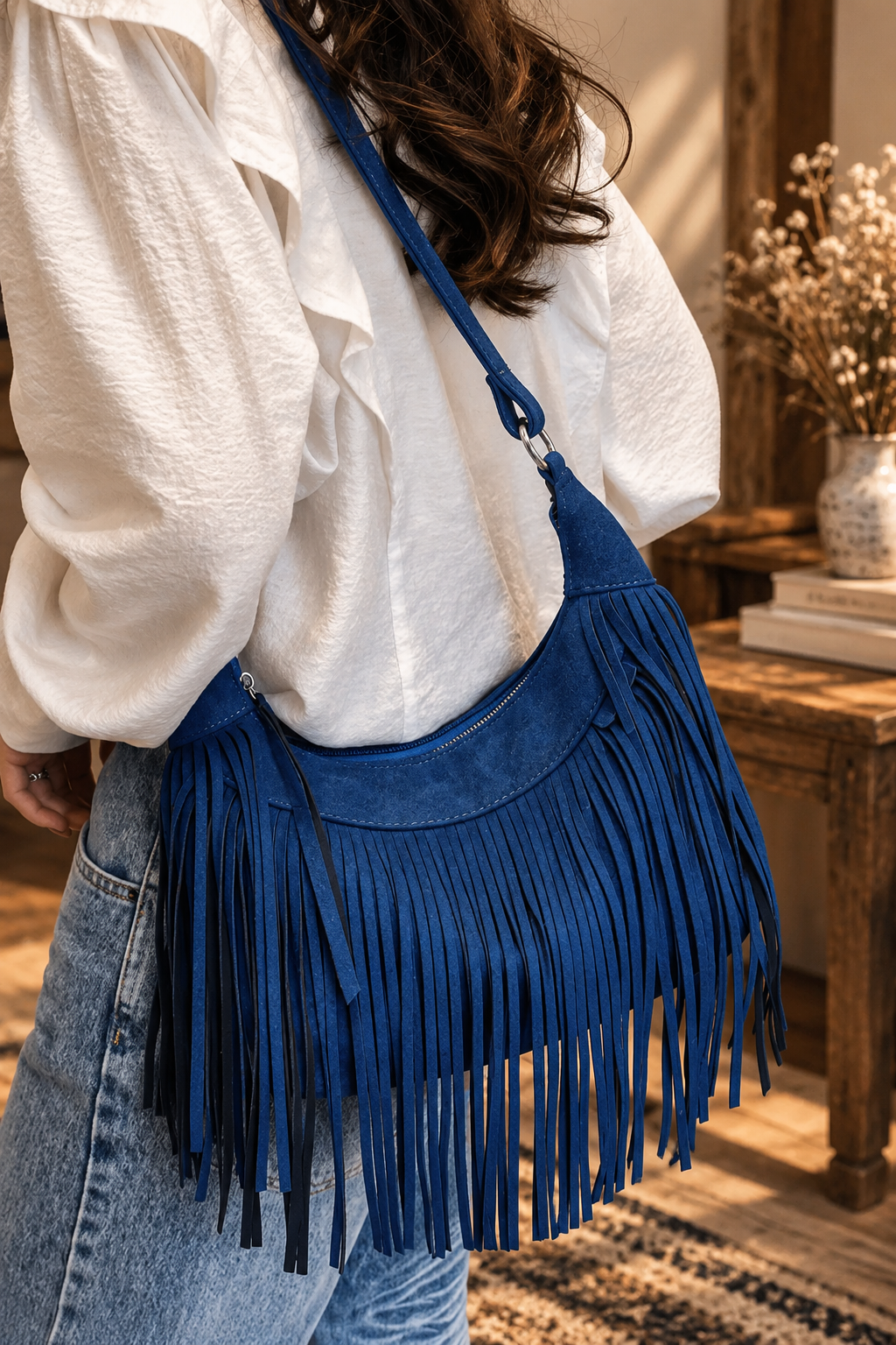 The County Line Fringe Bag