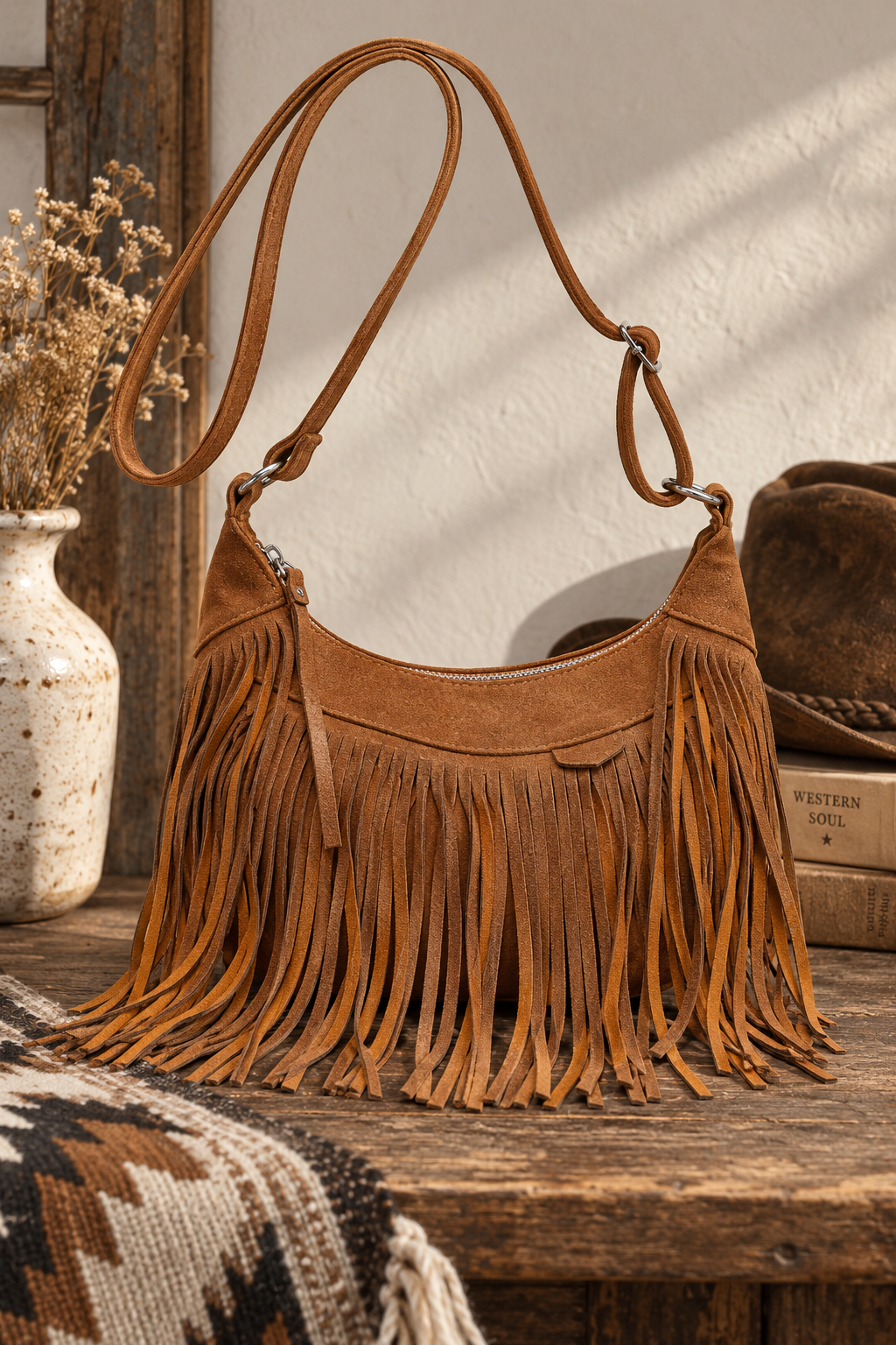The County Line Fringe Bag