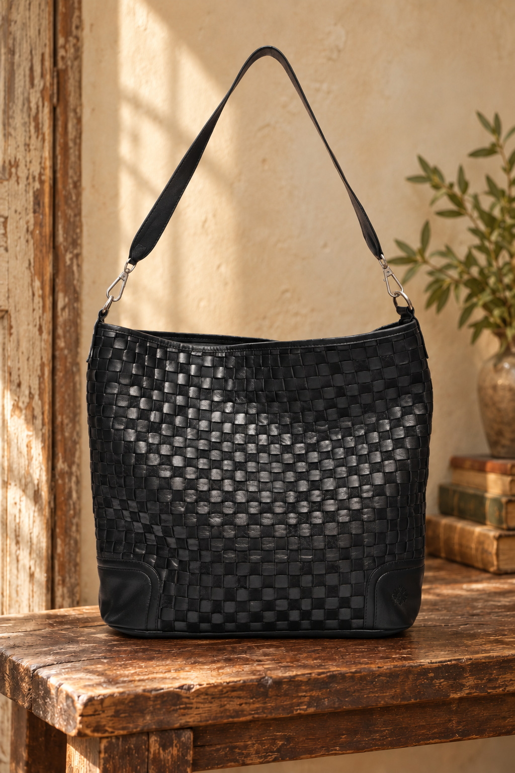 Soho Lane Woven Leather Tote