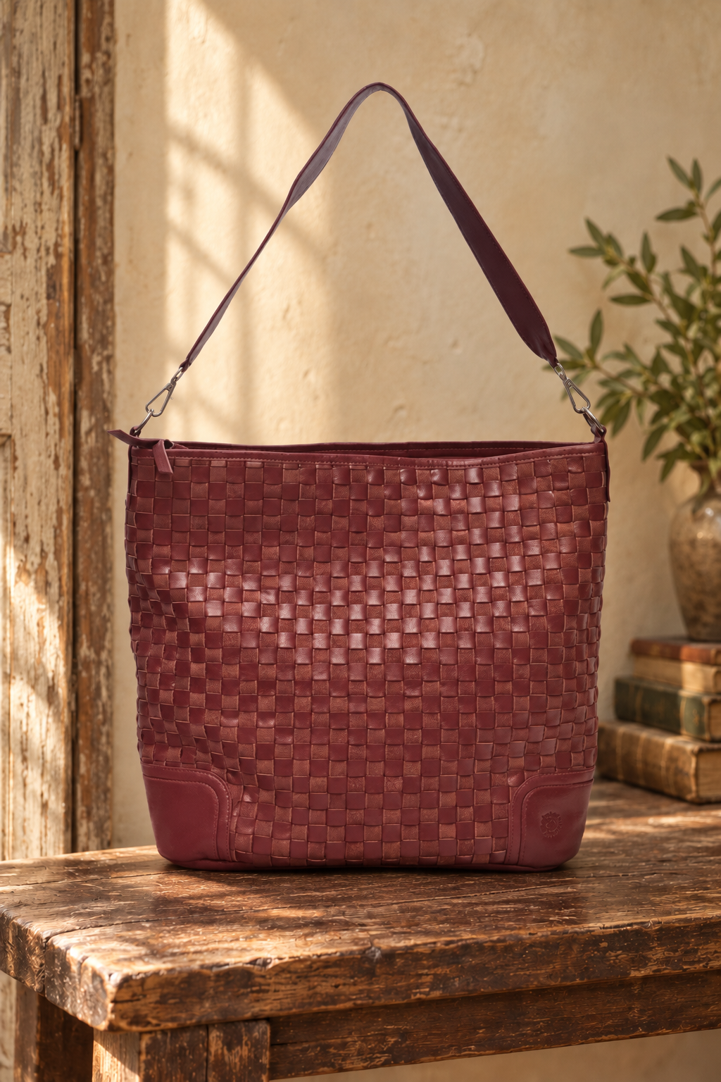 Soho Lane Woven Leather Tote
