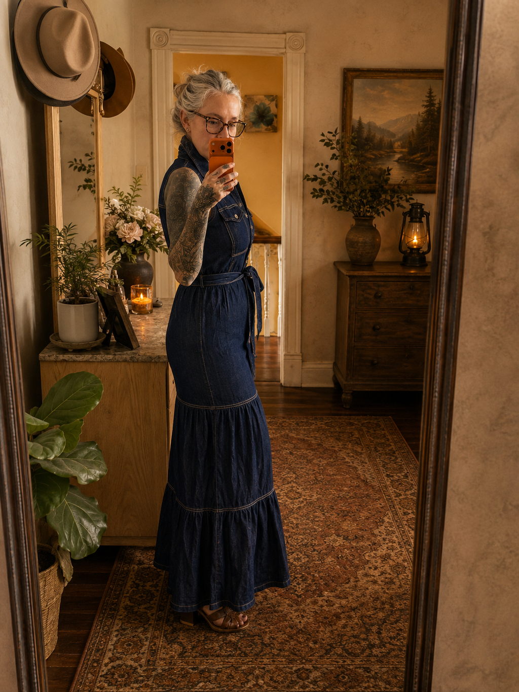 The Millstone Dress — Dark Blue