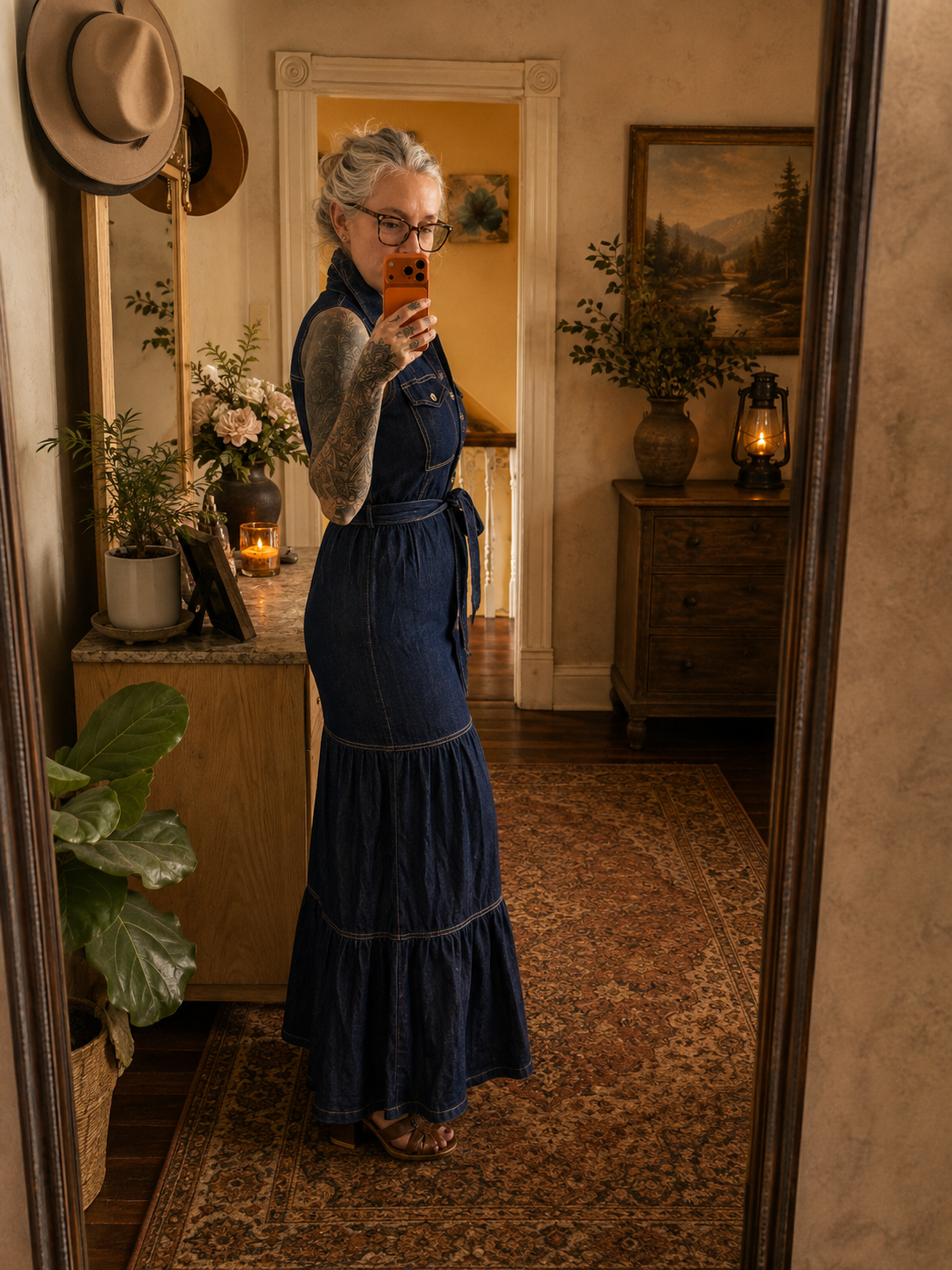 The Millstone Dress — Dark Blue