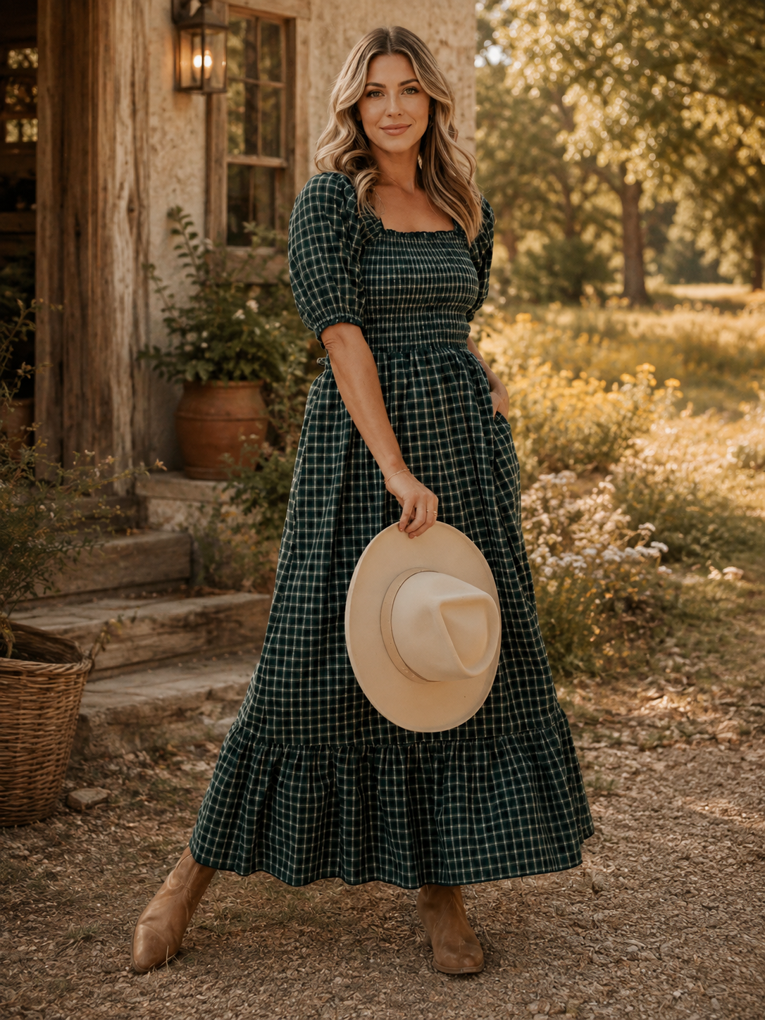 The Hearthfield Dress — Black Forest
