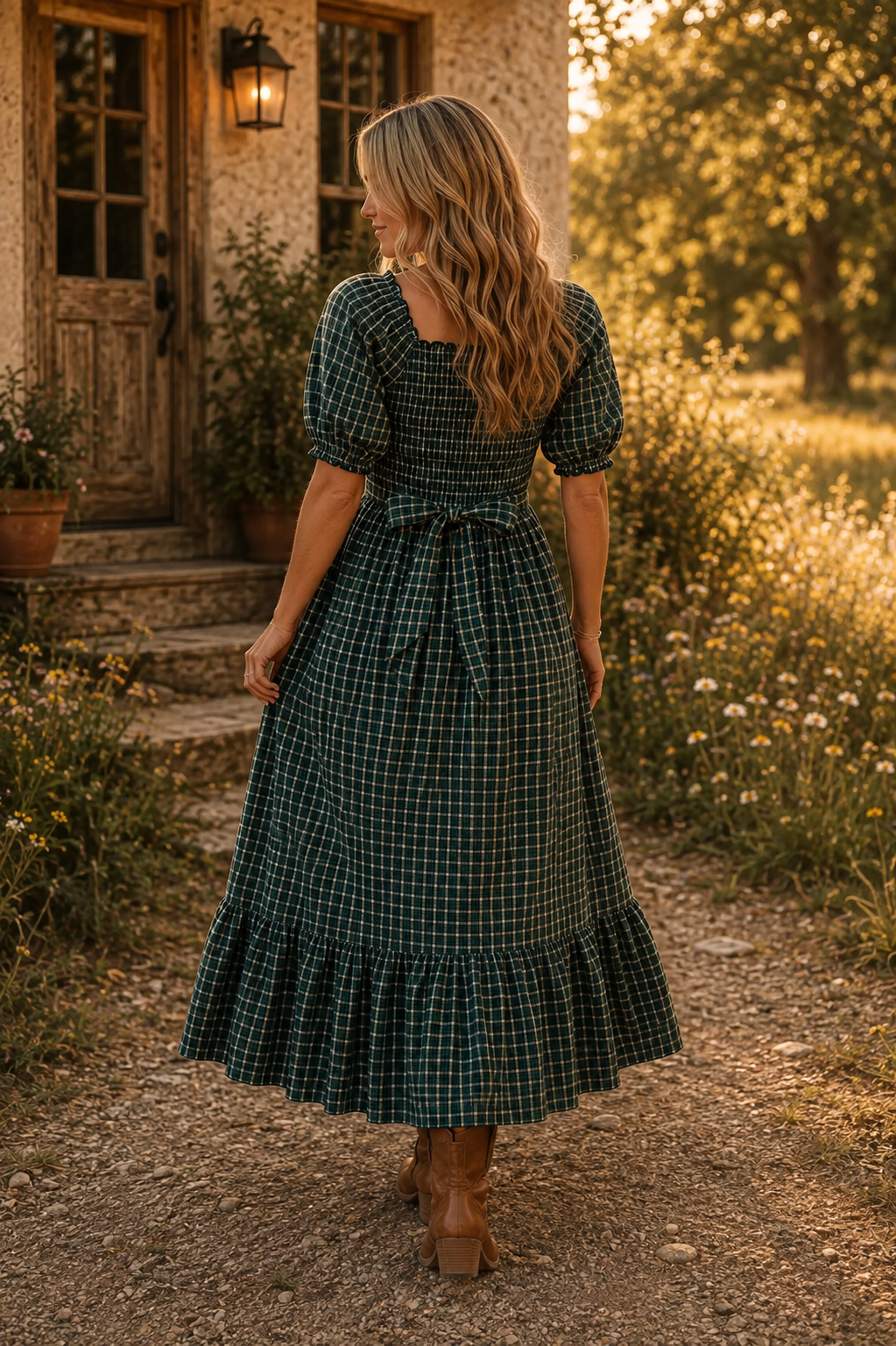 The Hearthfield Dress — Black Forest