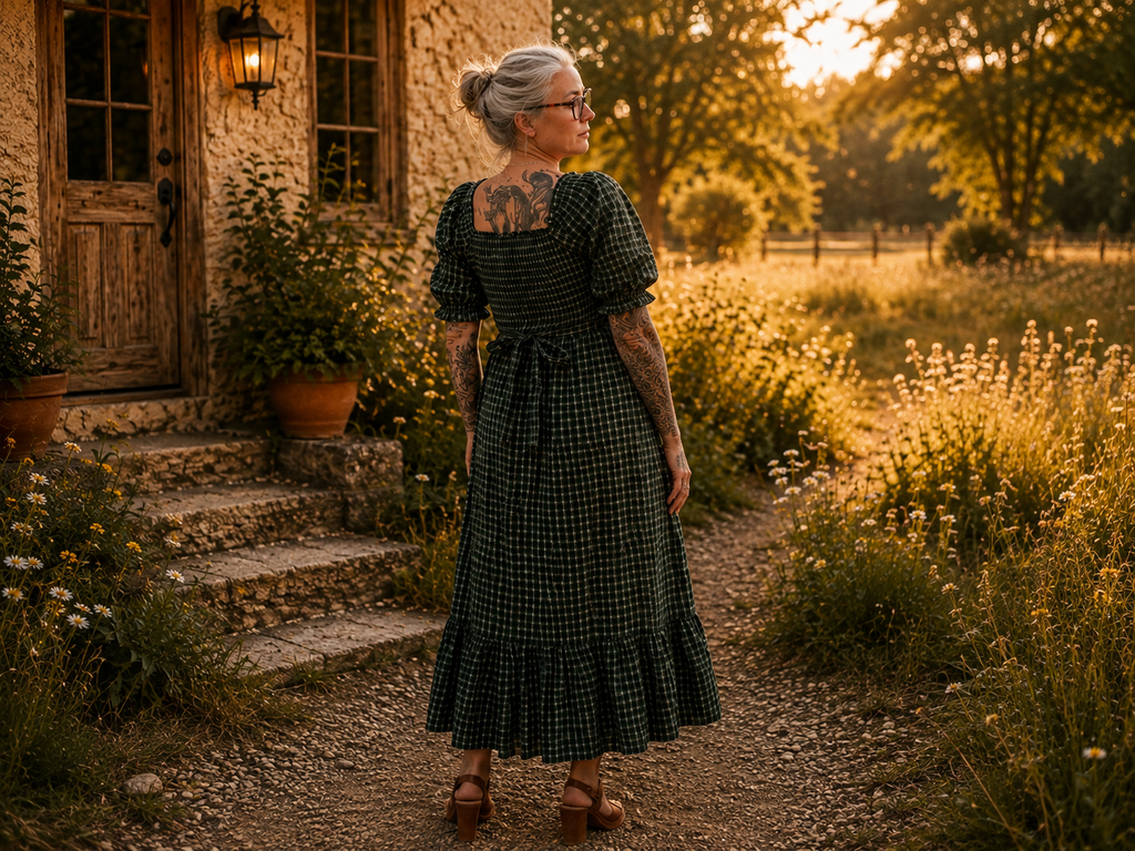 The Hearthfield Dress — Black Forest
