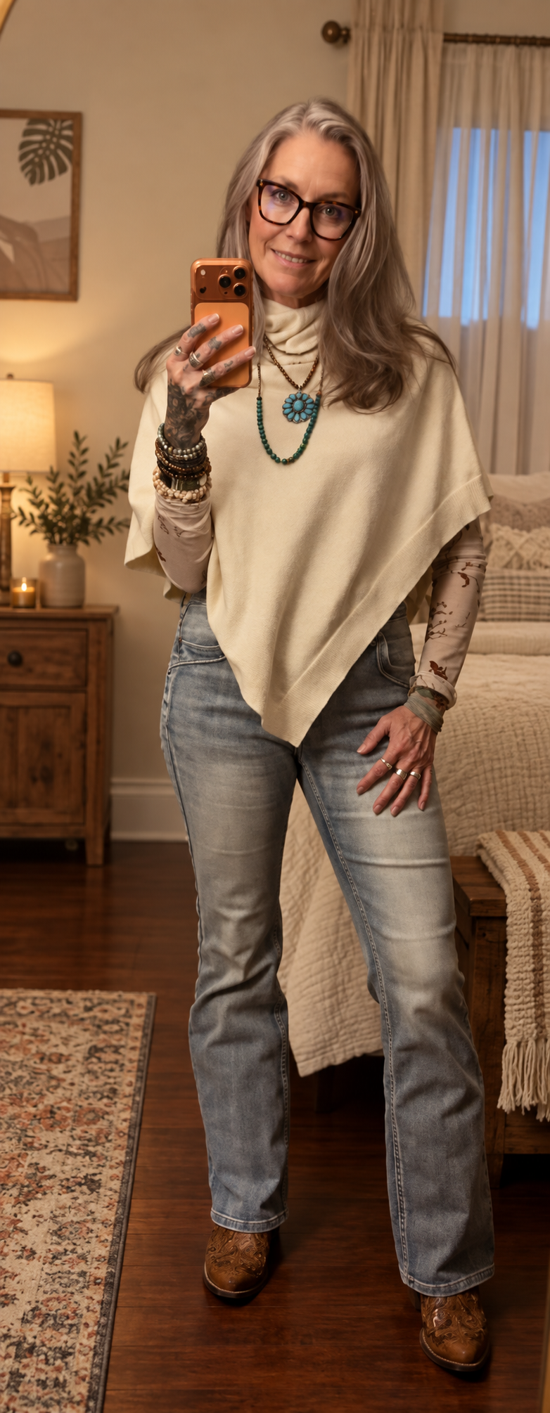 The Hearthlight Turtleneck Poncho