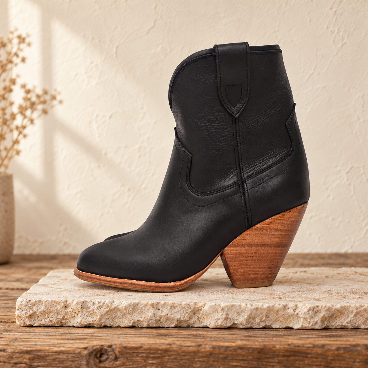The Charro Leather Cowboy Boot
