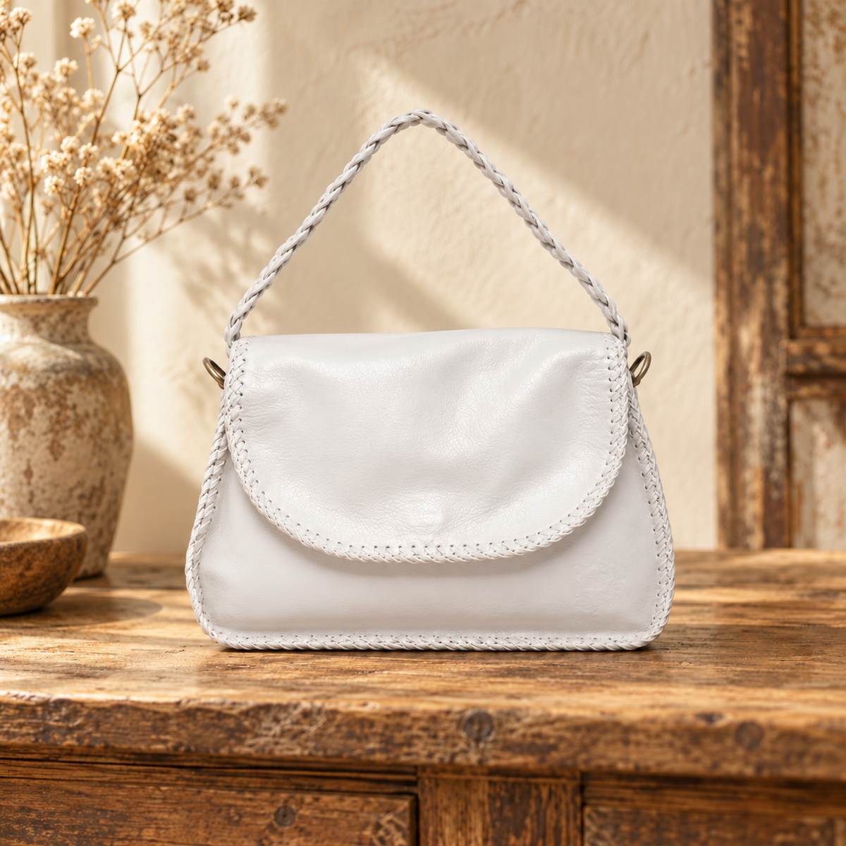 Erie Leather Shoulder Bag