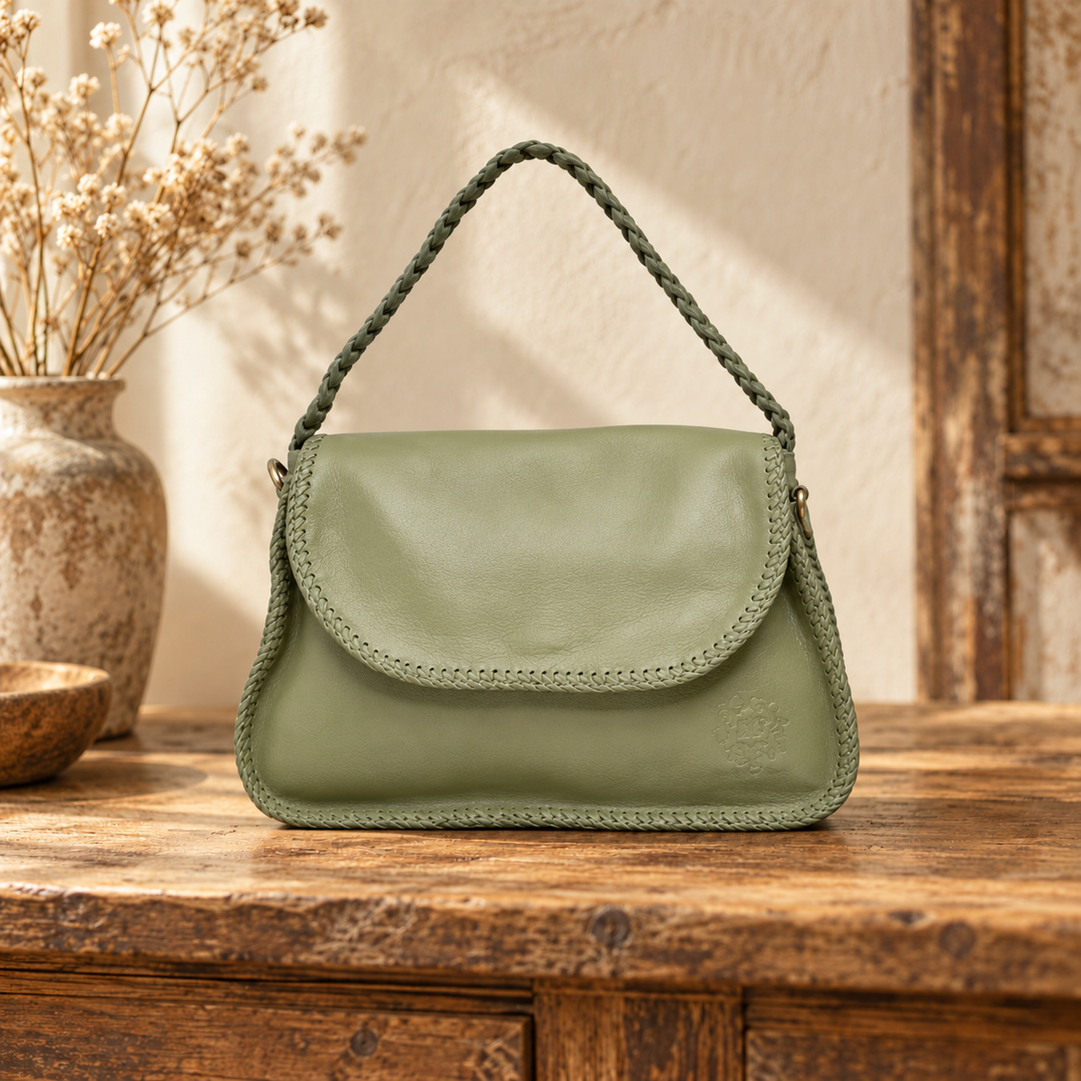 Erie Leather Shoulder Bag
