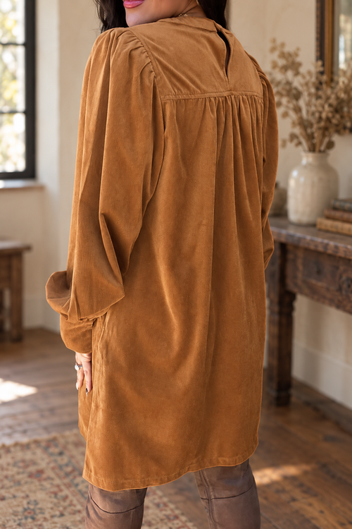 Cider Lane Corduroy Mini Dress