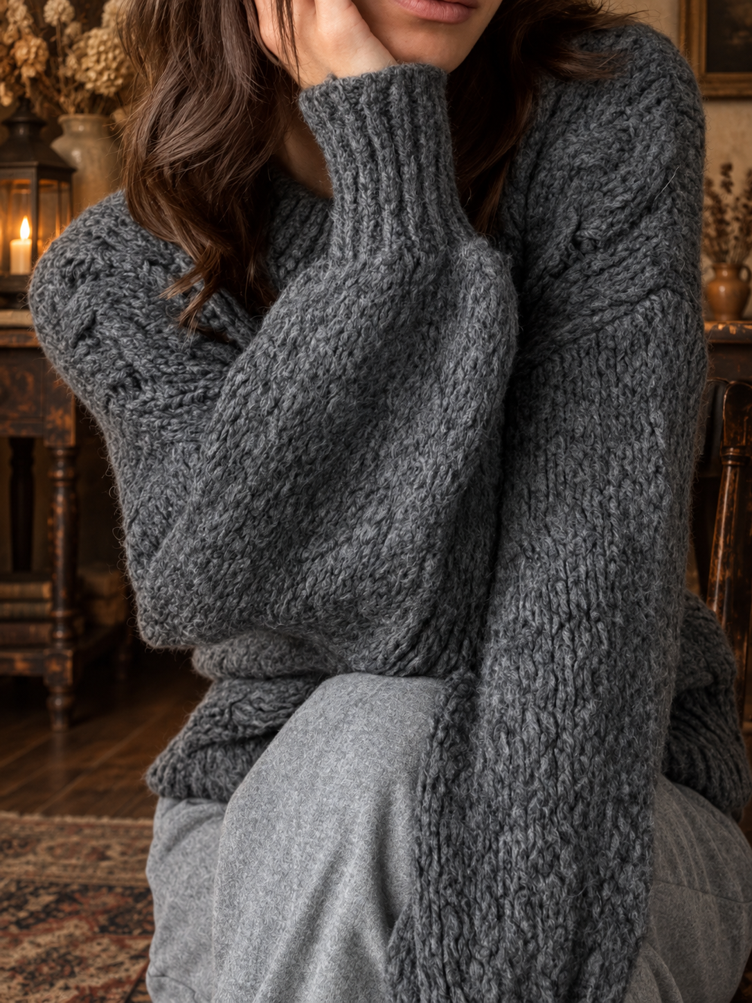 The Hearth & Home Cable-Knit Cardigan