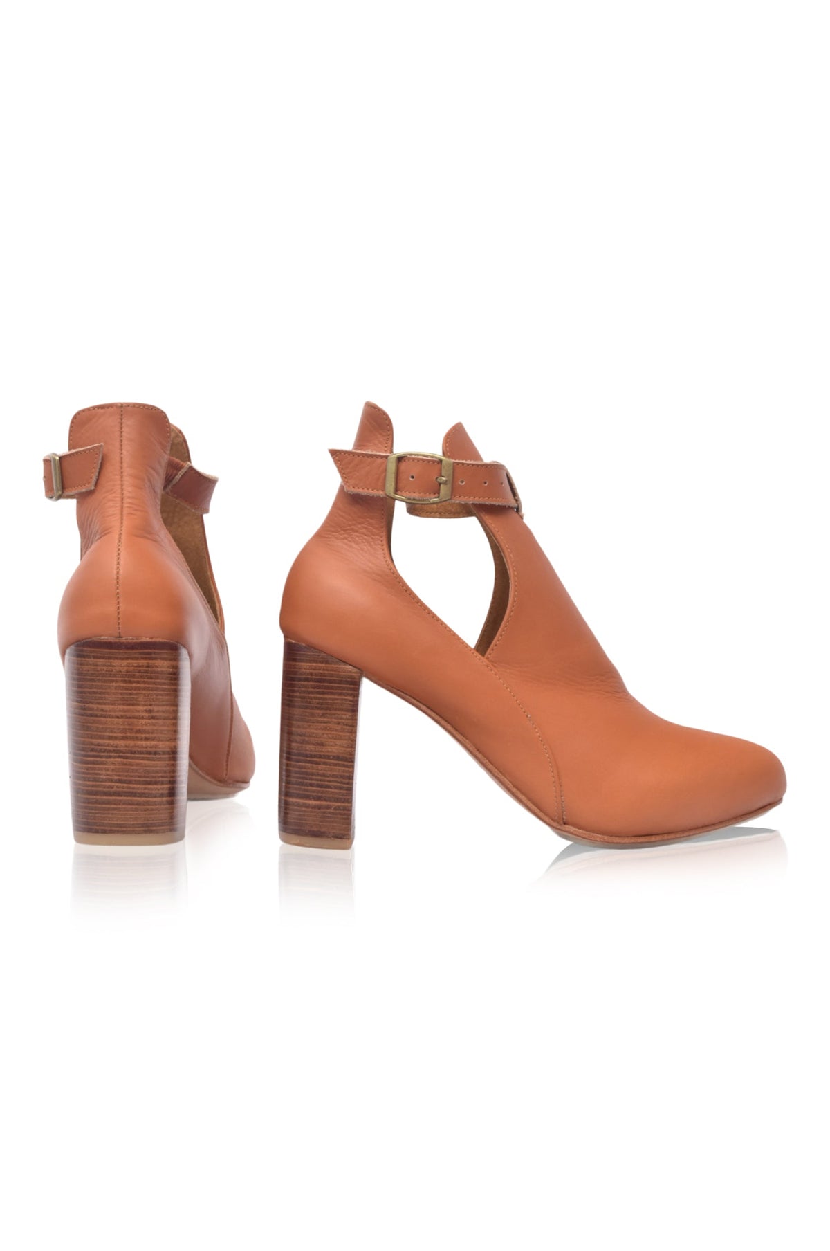 The Everlast Wooden-Heel Leather Bootie