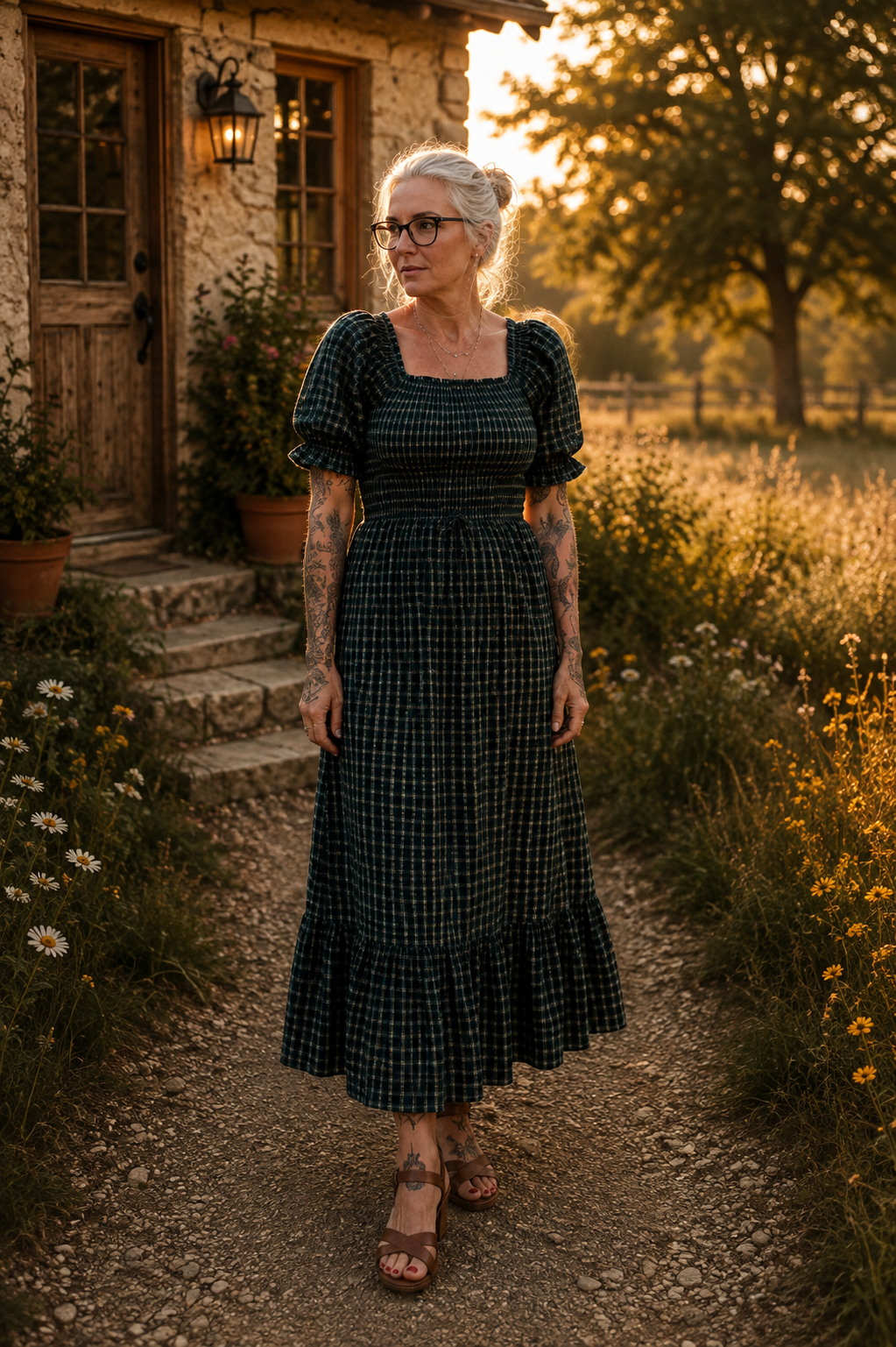The Hearthfield Dress — Black Forest