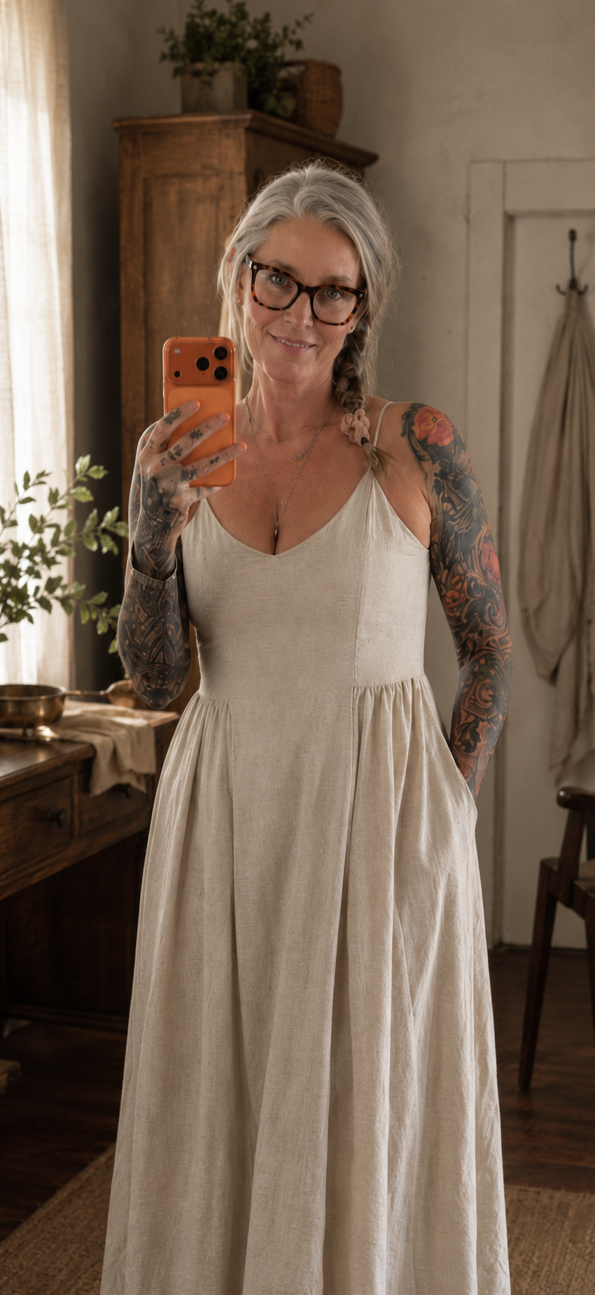 The Everyday Linen-Blend Dress