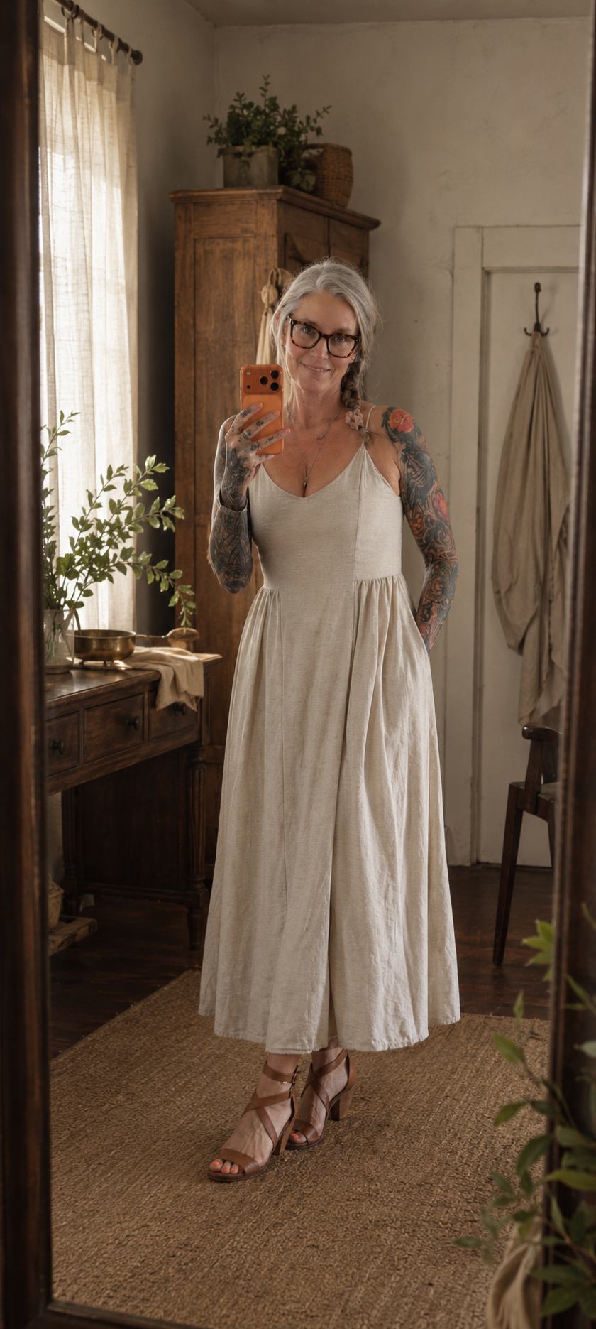 The Everyday Linen-Blend Dress