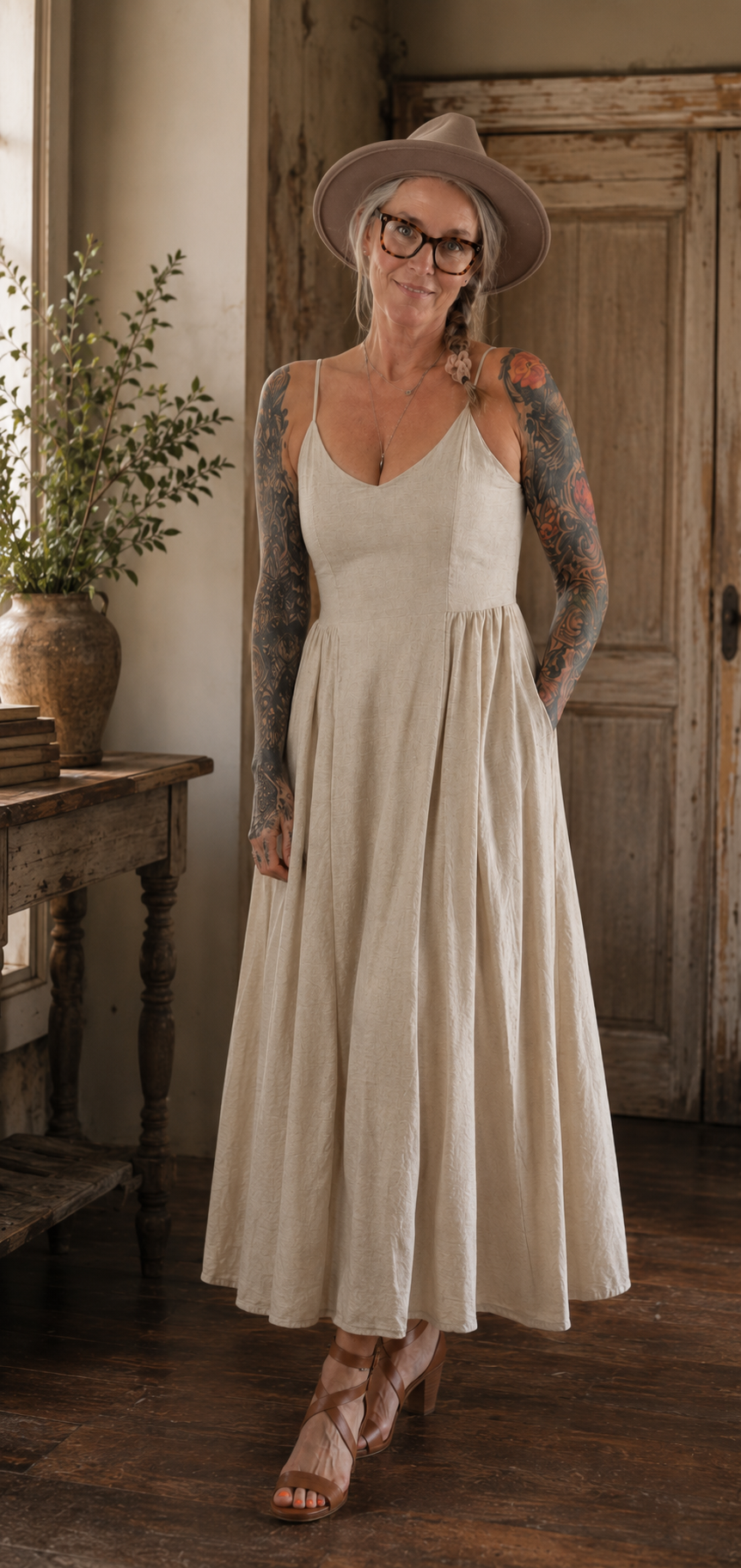 The Everyday Linen-Blend Dress