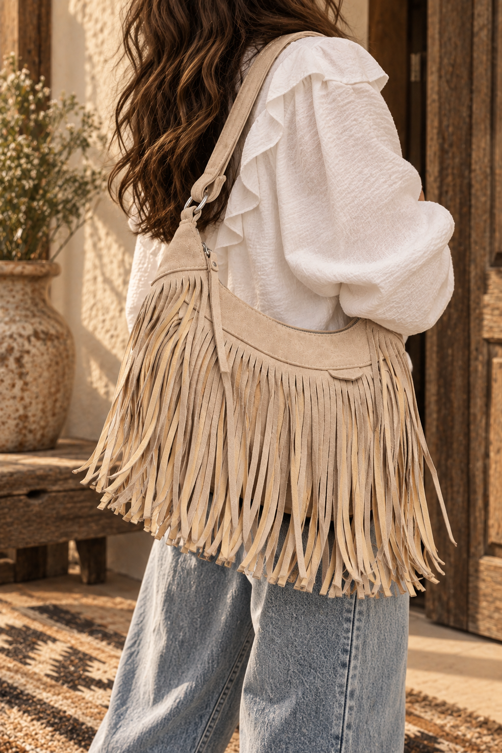 The County Line Fringe Bag
