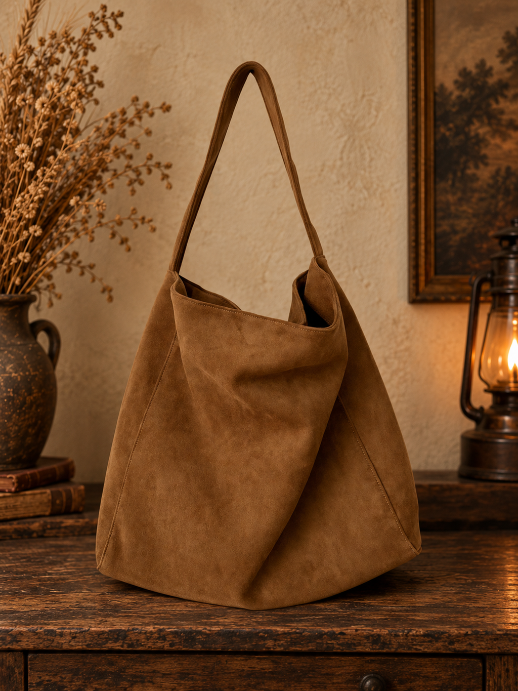 The Saddle Road Suede Tote