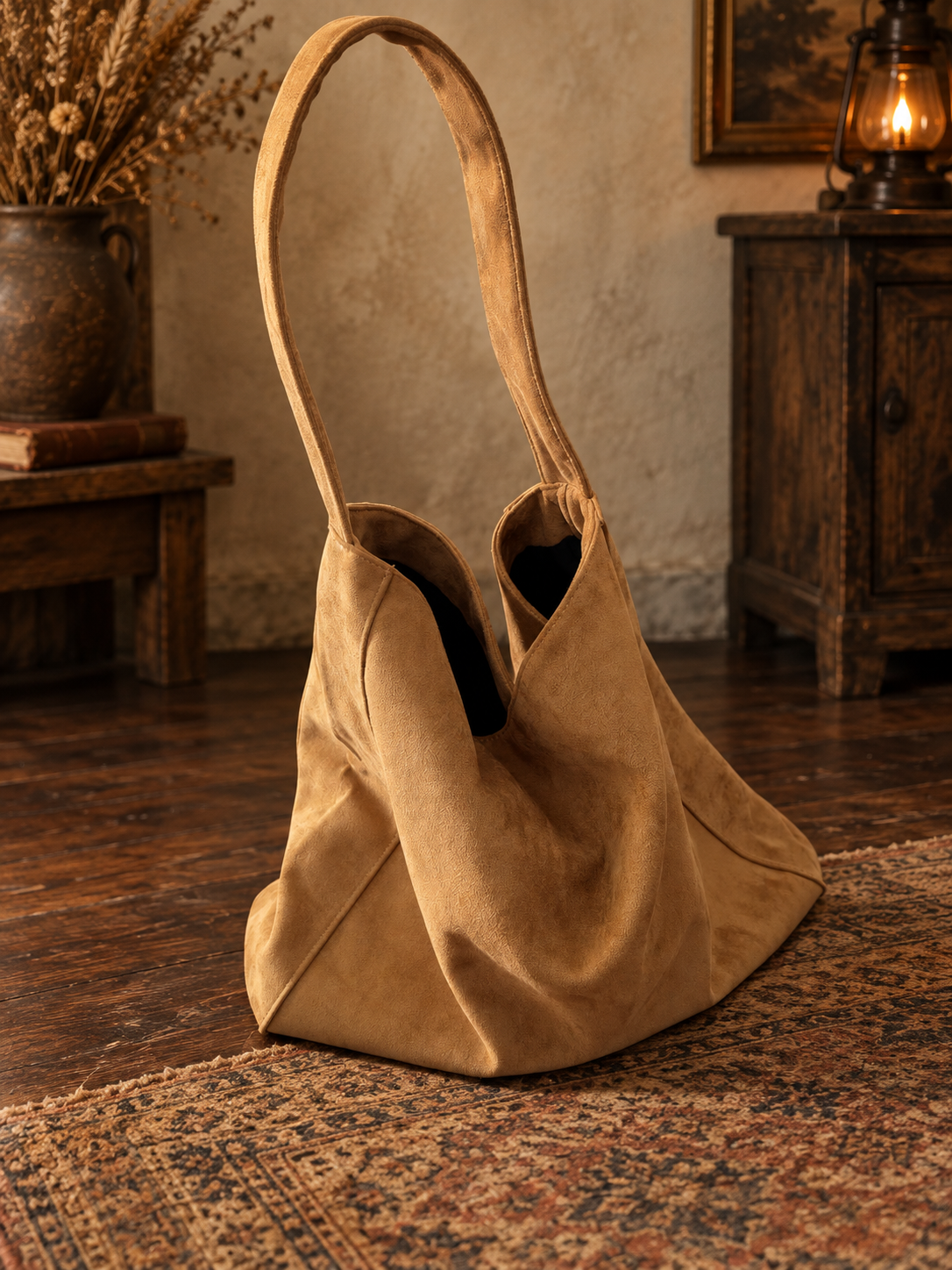 The Saddle Road Suede Tote